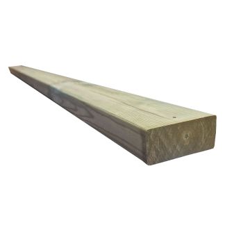 Snowdon Timber Treated 4x2" CLS Timber - Decking Joists (T) 38mm (W) 89mm (L) 2.4m