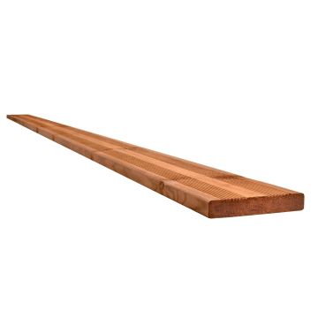 Snowdon Timber Treated Brown Decking Board 10 Pack (L) 2.4m (W) 120mm (T) 21mm