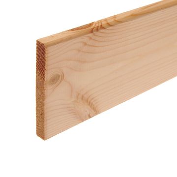 Snowdon Timber Planed Softwood Square Edge Timber (T) 28mm (W) 131mm (L) 2.1m - Pack of 6