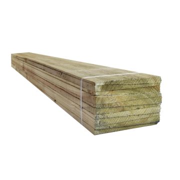 Snowdon Timber Garden FE111255T10 Feather Edge Fence Board Treated (L) 1.5m (W) 125mm (T) 11mm 10 Pack