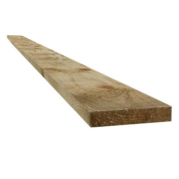 Snowdon Timber Treated 4x1" Fence Board (T) 22mm (W) 100mm (L) 1.8m - Pack of 10