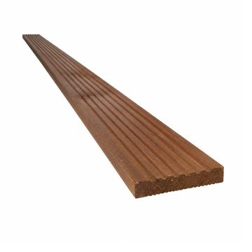 Snowdon Timber Treated Brown Dual Sided Decking Board (T) 24mm (W) 120mm (L) 1.8m