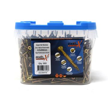 Axel High Performance Woodscrews (Dia) 4.0mm (L) 50mm - Tub of 900