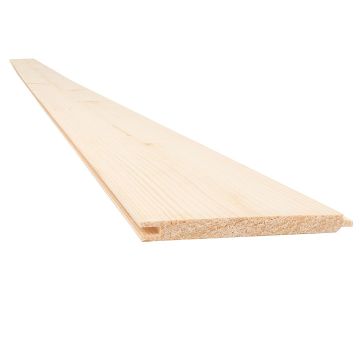 Snowdon Timber Untreated Matchboard Cladding (T) 9mm (W) 95mm (L) 2.4m - Pack of 10