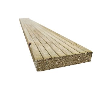 Snowdon Timber Reject Treated Decking Board 10 Pack (L) 1.8m (W) 120mm (T) 25mm
