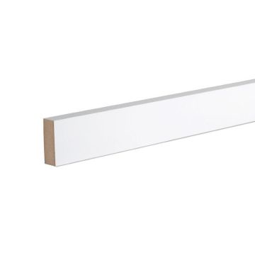 Snowdon Timber Primed MDF Square Architrave (T) 18mm (W) 44mm (L) 2.1m - Pack of 5