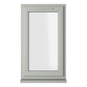 Crystal uPVC Window Double Glazed Agate/White A Rated Right Hand Side Hung Clear Glazing