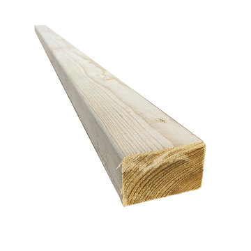 Snowdon Timber Treated 3x2" Timber - Decking Joists (T) 45mm (W) 70mm (L) 2.4m - Pack of 10