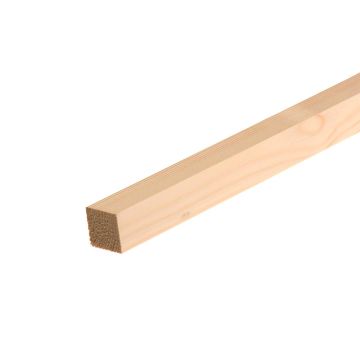 Snowdon Timber Planed Softwood Square Edge Timber (T) 34mm (W) 34mm (L) 1.8m - Pack of 12