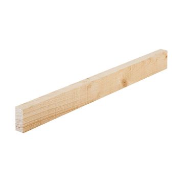 Snowdon Timber Rough Sawn Softwood Timber (T) 25mm (W) 50mm (L) 2.4m - Pack of 12