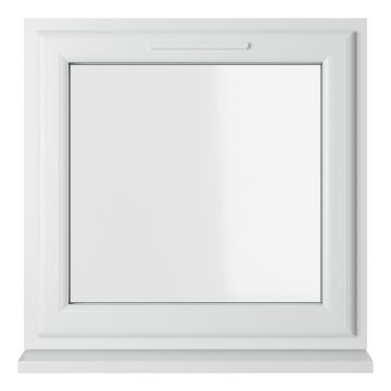 Crystal Triple Glazed Window White Top Clear