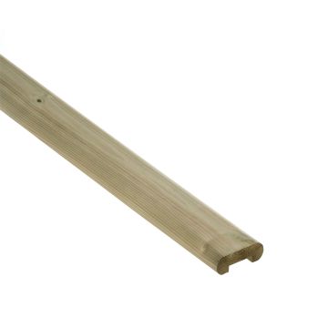 Cheshire Mouldings Balustrade Decking Rail Cap (T) 27mm (W) 70mm (L) 1800mm