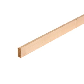 Snowdon Timber Planed Softwood Square Edge Timber (T) 12mm (W) 44mm (L) 2.4m - Pack of 16