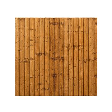 Snowdon Timber Treated Brown Feather Edge Fence Panel (W) 1828mm (H) 1800mm