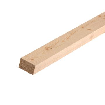 Snowdon Timber Planed Softwood Square Edge Timber (T) 27mm (W) 44mm (L) 2.4m - Pack of 8