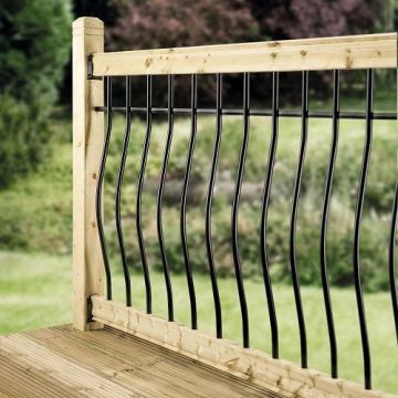 Cheshire Mouldings Tuscany Decking Balustrade Kit (W) 1.8m