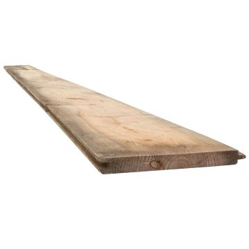Snowdon Timber Untreated Reject Tongue and Groove Matchboard Cladding (T) 12mm (W) 120mm (L) 2.4m