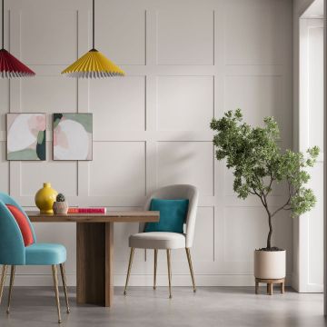 Snowdon Timber Primed MDF Shaker Style Wall Panel Kit (T) 9mm (W) 97mm (L) 1200mm