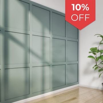 Cheshire Mouldings WPKT3 (MDF) Shaker Wall Panelling Kit (H) 1200mm (W) 63mm (T) 9mm