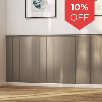 Cheshire Mouldings WPKT7A Tongue And Grove Wall Panel Kit (T) 9mm (W) 125mm (L) 1200mm