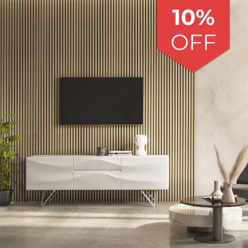 Cheshire Mouldings WPKT9 Acoustic Wall Panel Light Oak (L) 2400mm (W) 605mm (T) 22mm