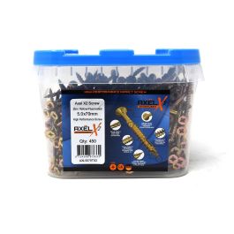Axel High Performance Woodscrews (Dia) 5.0mm (L) 70mm - Tub of 450 ...