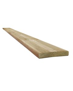 Snowdon Timber Treated Decking Board (T) 21mm (W) 120mm (L) 2.4m