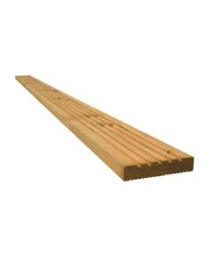 Snowdon Timber Dual Sided Treated Decking Board (T) 24mm (W) 120mm (L) 2.4m