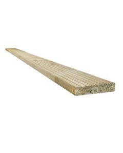 Snowdon Timber Treated Decking Board 10 Pack (L) 2.4m (W) 120mm (T) 25mm