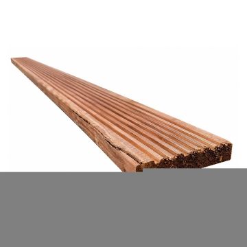 Treated Reject Brown Dual Sided Decking Board (T) 24mm (W) 120mm (L) 1.8m - Pack of 25