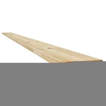 Treated Decking Board (T) 27mm (W) 145mm (L) 2.4m - Pack of 8