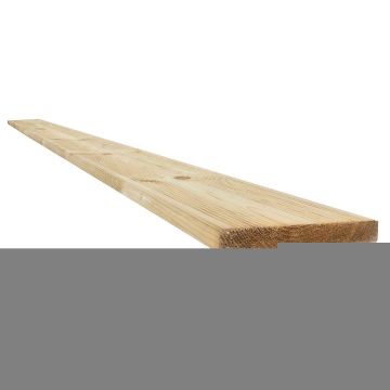 Treated Decking Board (T) 27mm (W) 145mm (L) 2.4m - Pack of 16