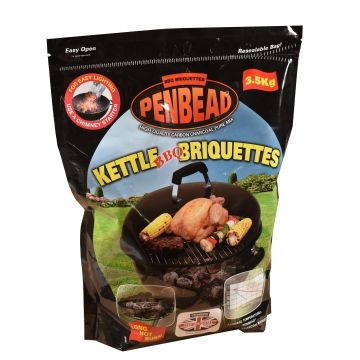 Penbead BBQ Kettle Briquettes 3.5kg