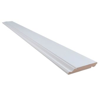 White Primed MDF Torus Ogee Skirting Board (T) 18mm (W) 144mm (L) 2.4m - Pack of 10