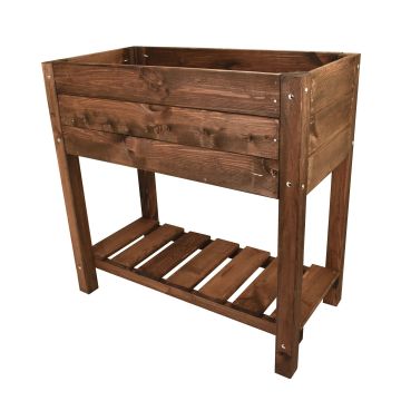 Snowdon Timber Brown Raised Garden Planter (L) 780mm (W) 400mm (H) 780mm