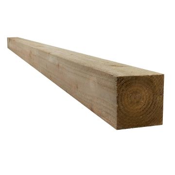 Treated 4x4" Fence Post (W) 100mm (H) 3.0m