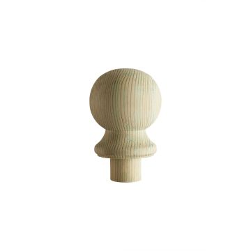 Treated Ball Fence Post Cap (W) 75mm