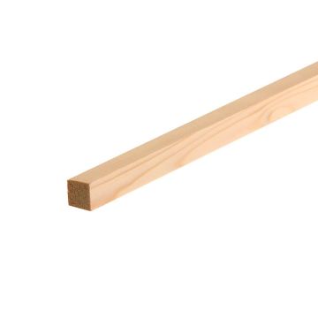 Softwood Rounded Edge Timber (T) 38mm (W) 38mm (L) 2.4m - Pack of 8
