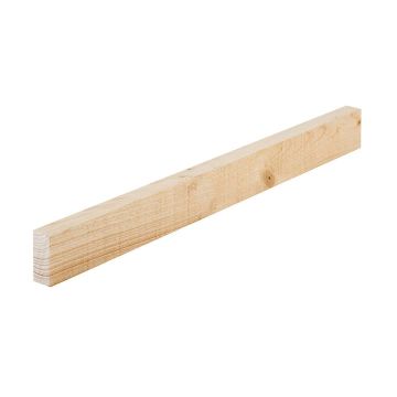 Rough Sawn Softwood Timber (T) 25mm (W) 50mm (L) 2.4m - Pack of 12