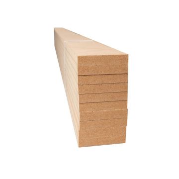 MDF Shaker Wall Panelling Kit (T) 9mm (W) 50mm (L) 1220mm