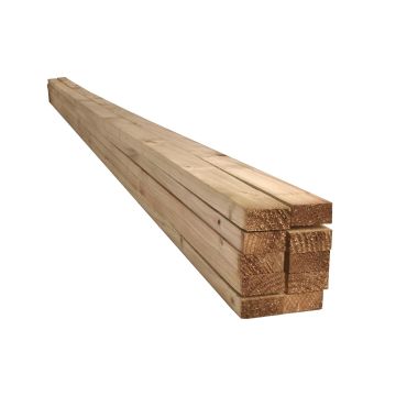 Treated 2x1" Batten (T) 19mm (W) 38mm (L) 2.4m - Pack of 10