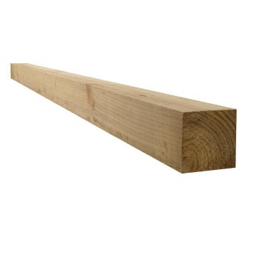 Treated 3x3" Fence Post (W) 75mm (H) 1.5m
