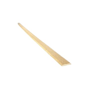 Hardwood White Oak D-Shape Moulding (T) 4mm (W) 21mm (L) 2.4m