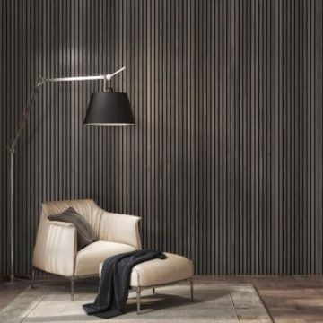 Cheshire Mouldings WPKT11 Acoustic Wall Panel Smoked Oak (T) 22mm (W) 605mm (L) 2400mm
