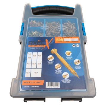Axel High Performance Impact Assorted Screw Set - 650pcs