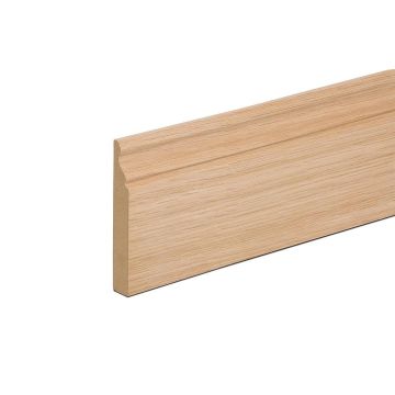 MDF Oak Ogee Skirting Board (T) 18mm (W) 119mm (L) 2.4m - Pack of 4